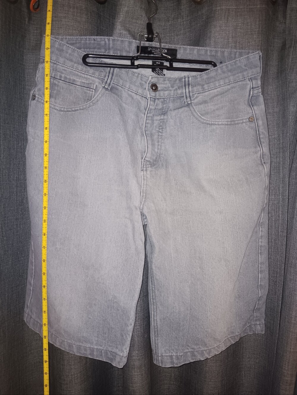 South Pole SP Collection Men's Light Gray Denim Shorts - Casual Summer Wear